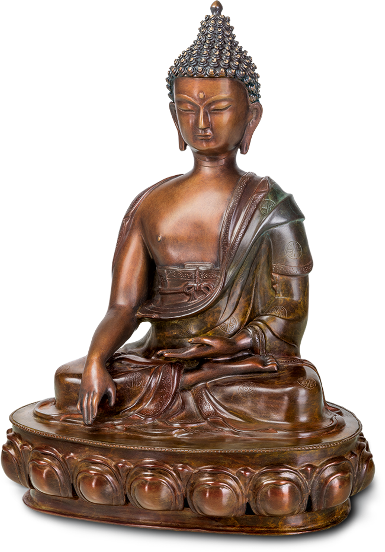 Bronzefigur Buddha Sakyamuni von Atelier Strassacker