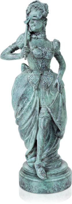 Bronzefigur Koketterie von Thomas Schöne