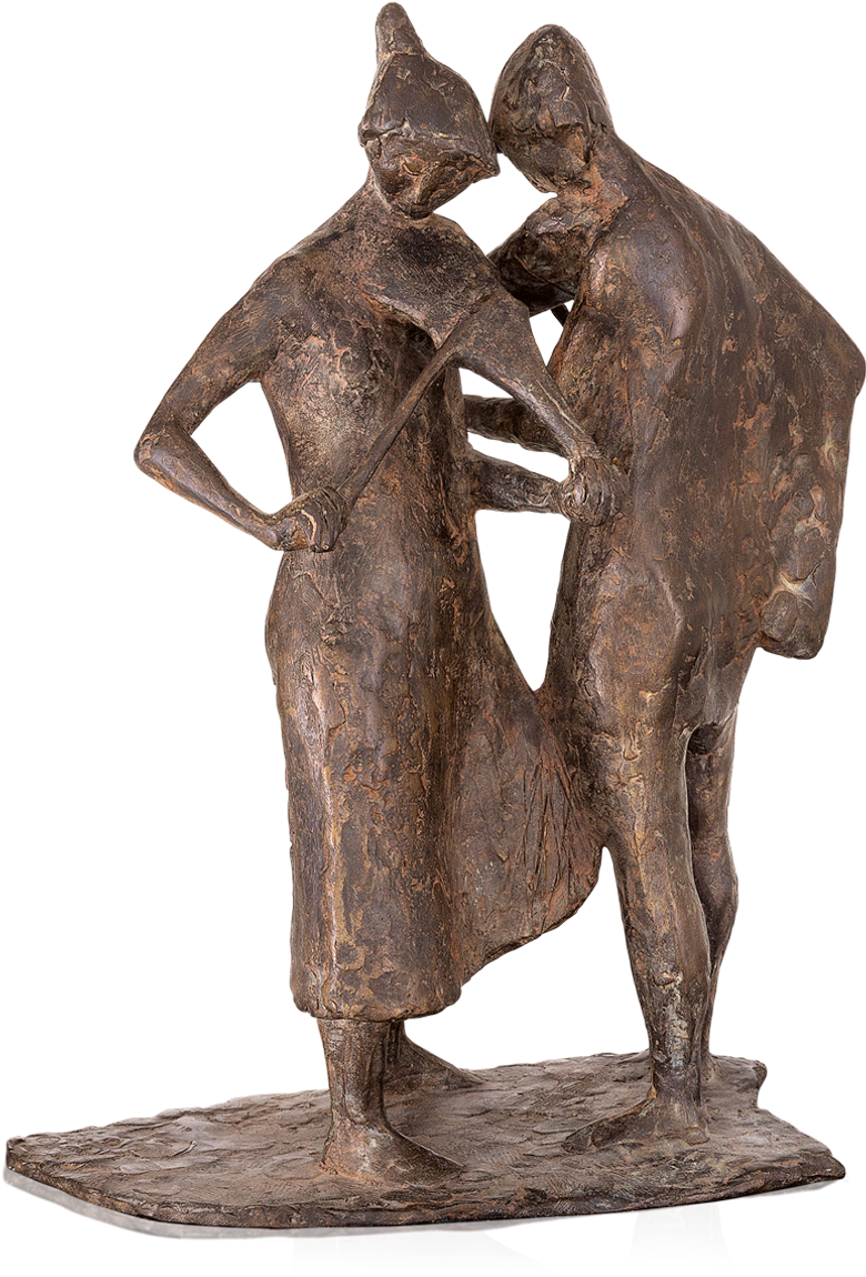 Bronzefigur Instrumentenstimmer von Manfred Welzel