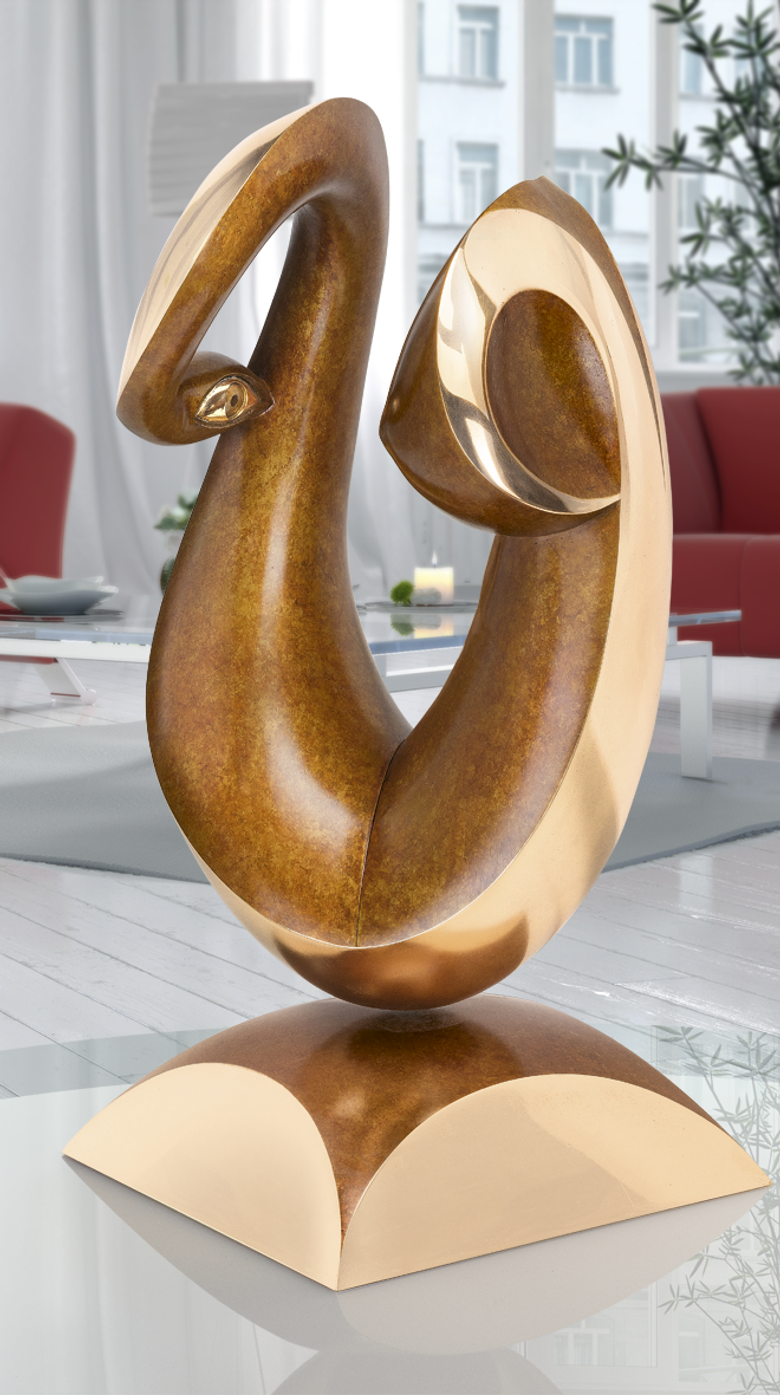 Bronzefigur Unweigerlicher Blickfang von Klaus von Kreutziger