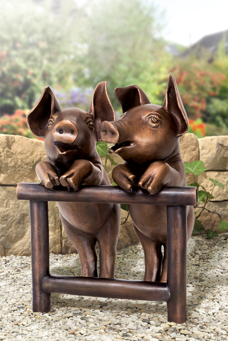 Bronzefigur Beste Freunde von Atelier Strassacker