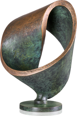 Bronzefigur Möbiusschleife von Hans Nübold