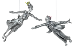 Bronzefigur Freefall-Set von Michal Trpák