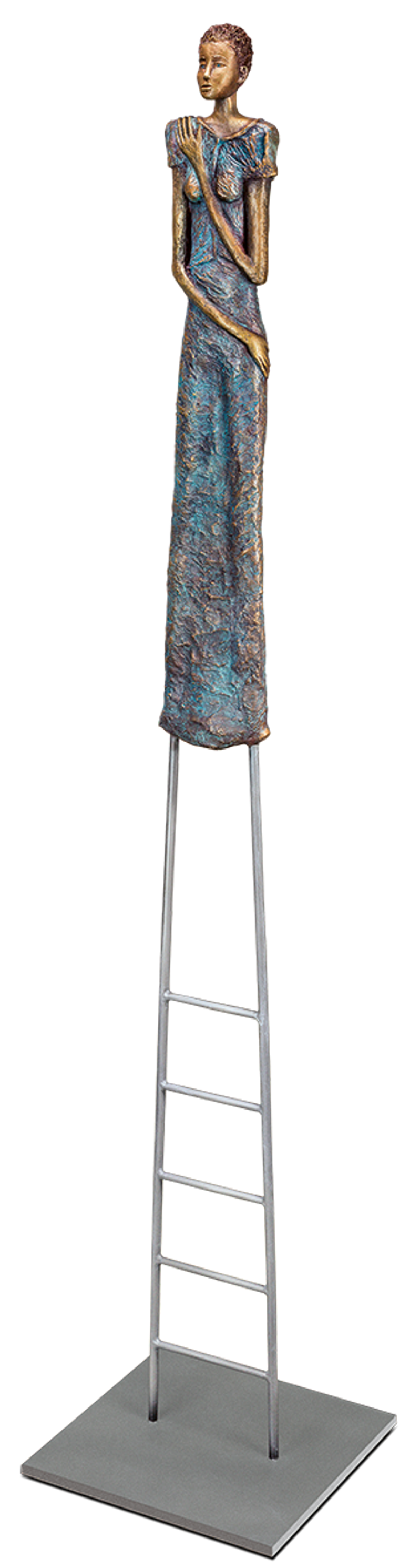 Bronzefigur »La Timide« von Silvia Seitz