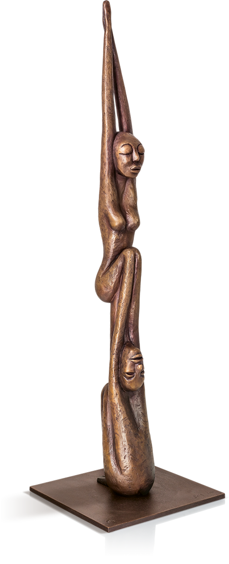 Bronzeskulptur-Devotion