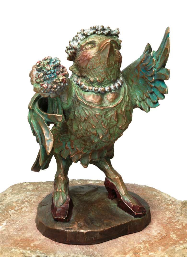 Bronzefigur Die Braut: die Amsel von Atelier Strassacker