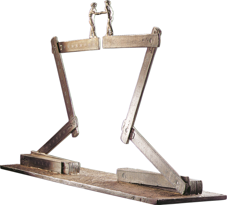 Bronzefigur Millennium von Michel Favre