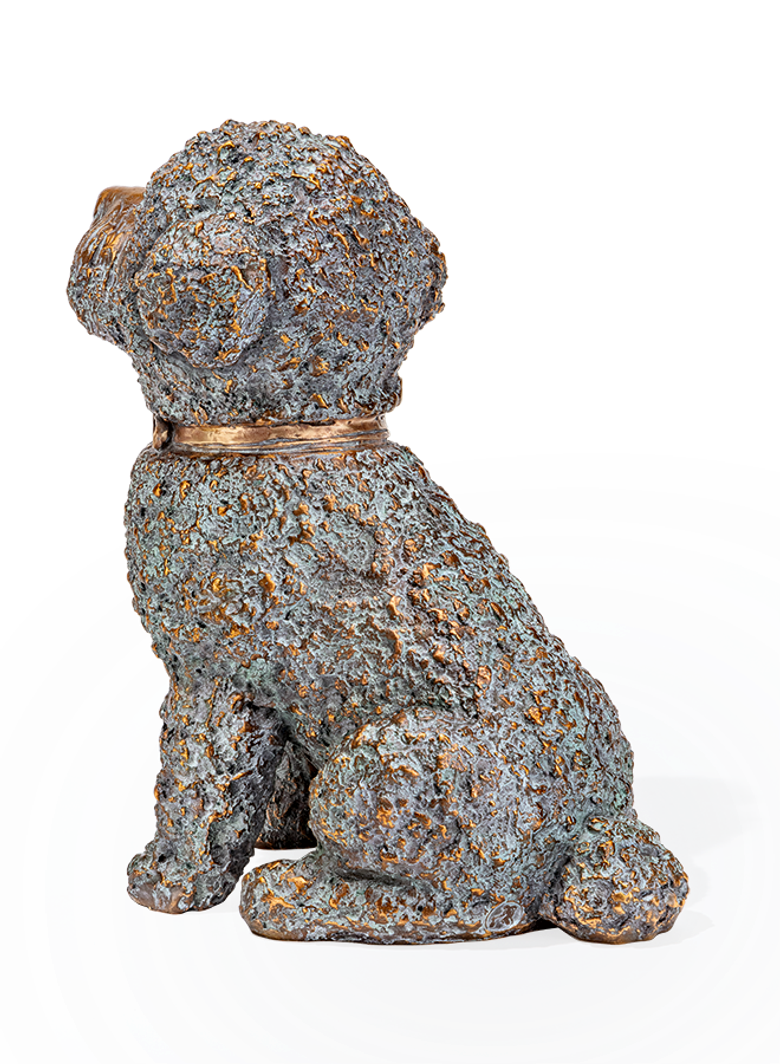 Bronzefigur «Stolzer Pudel» aus dem Atelier Strassacker
