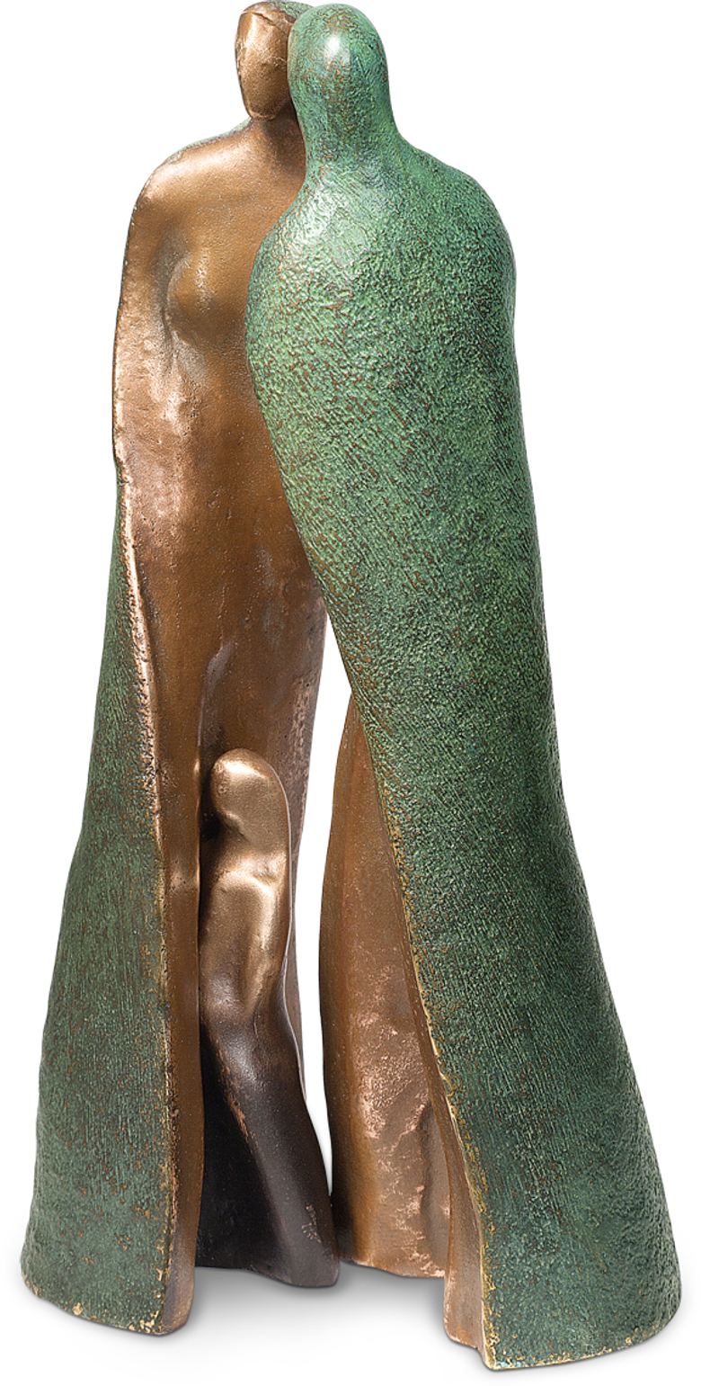 Bronzefigur Familie von Maria-Luise Bodirsky