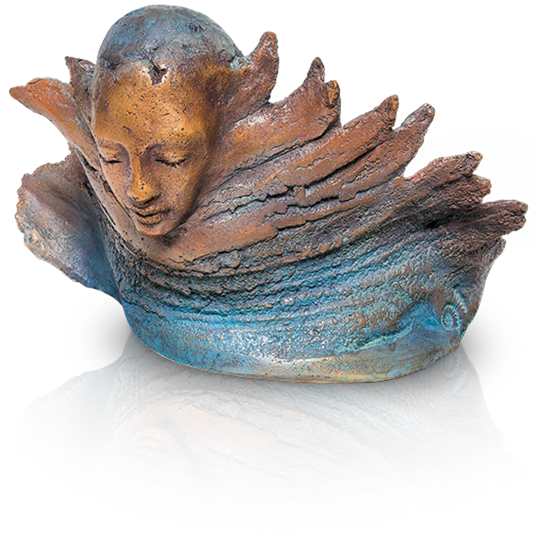 Bronzefigur Tag und Nacht von Maria-Luise Bodirsky