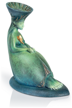 Bronzefigur »Singing bird« von Fidelma Massey