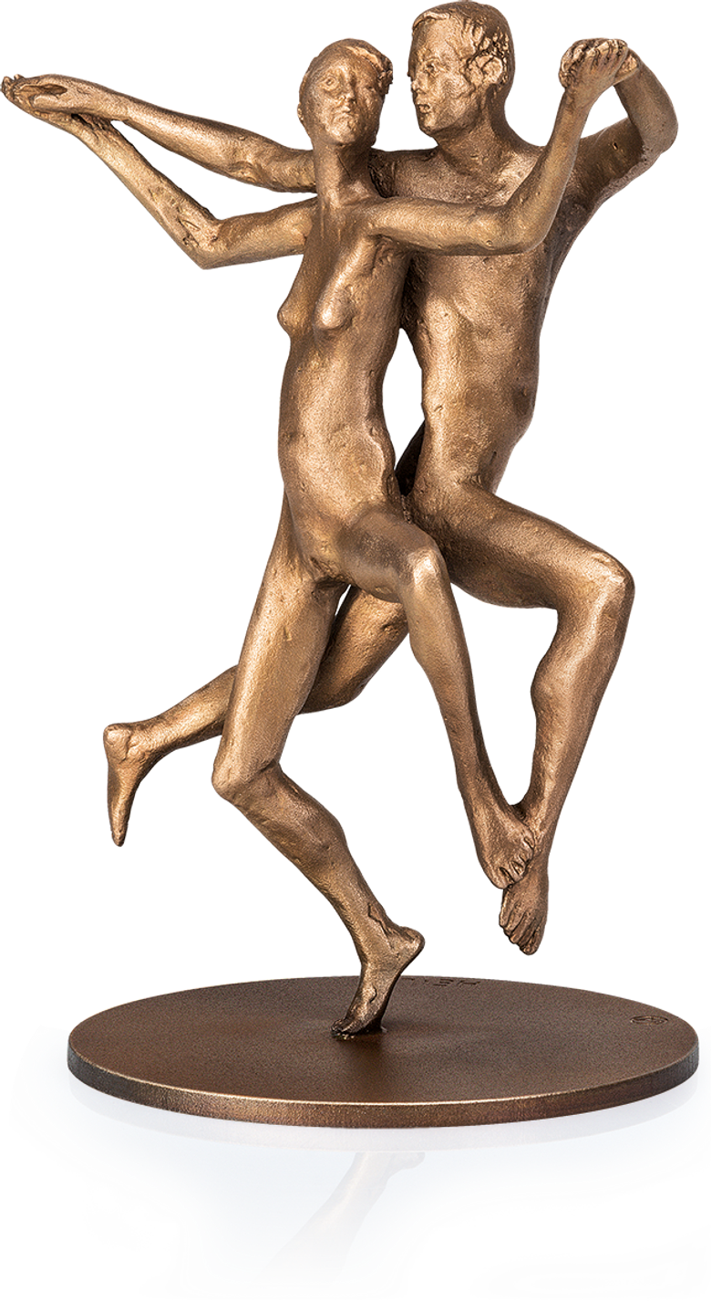 Bronzefigur »Kadentes Paar« von Adelbert Heil