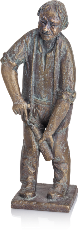 Bronzefigur Korkenzieher von Theophil Steinbrenner