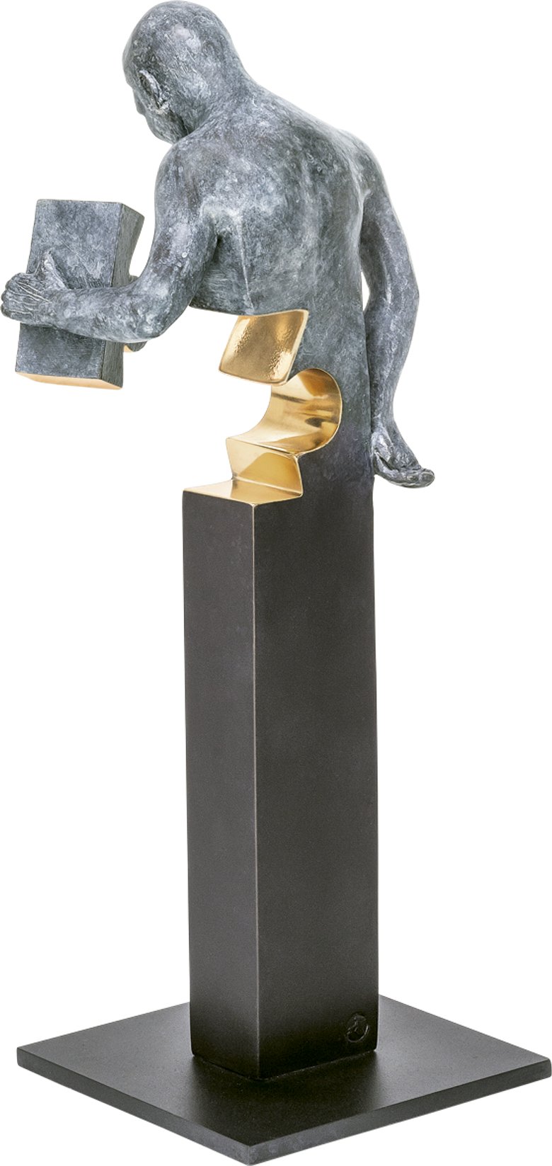 Bronzefigur Eureka von Annie Jungers