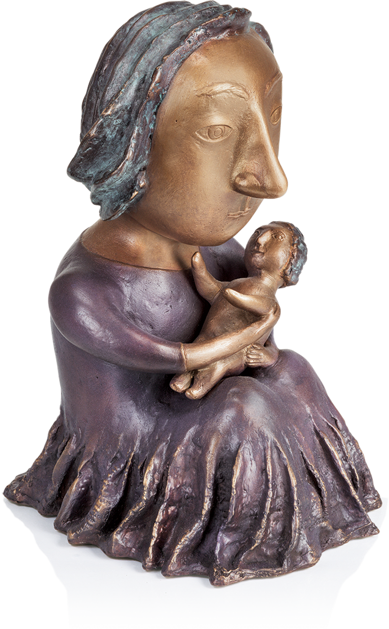 Bronzefigur »The Two« von Natalia Obada