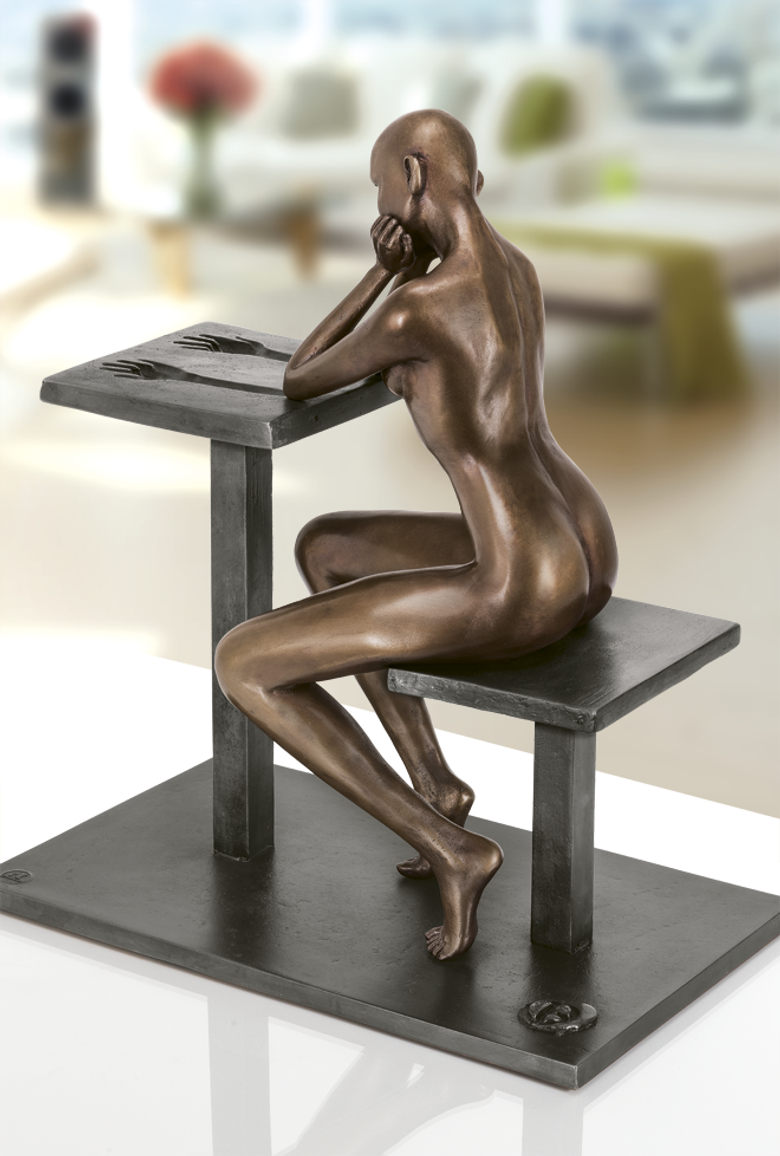 Bronzefigur Empreinte von Daniel Giraud