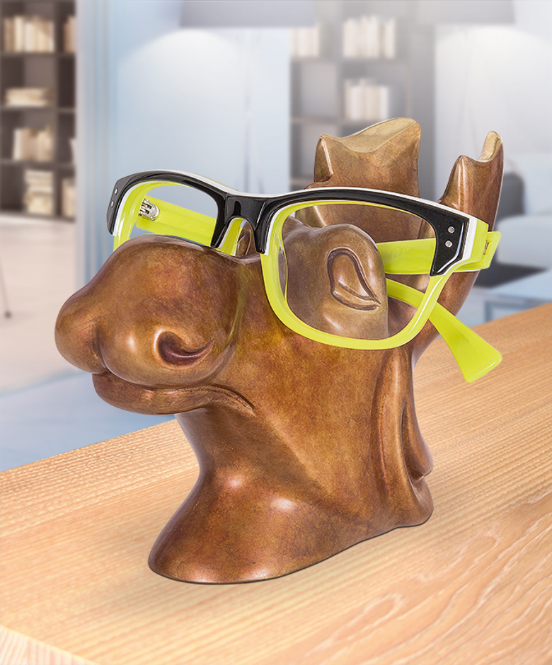 Bronzefigur Elchbulle von Jagna Weber