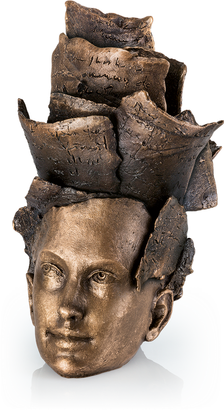 Bronzeskulptur-Thoughts