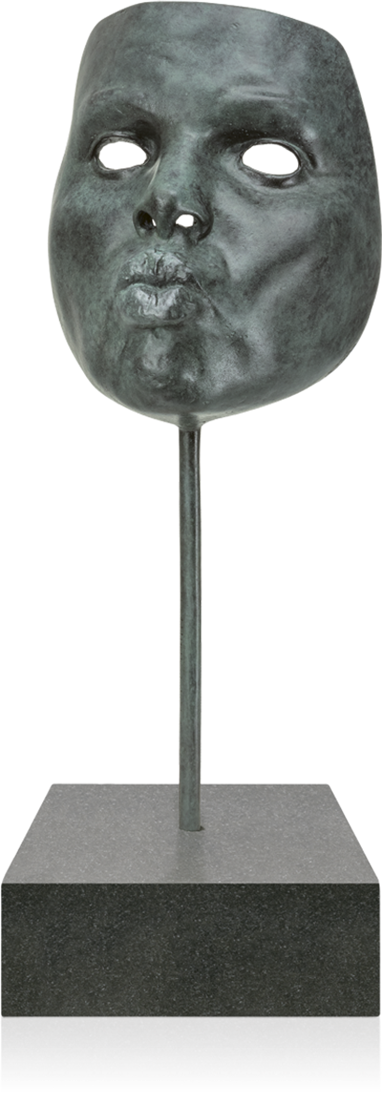 Bronzefigur Mask I von Veronika Psotková