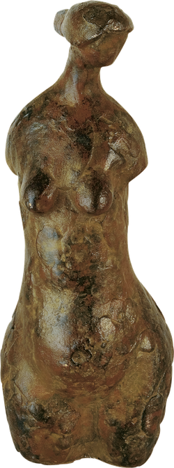 Bronzefigur Torso von Hermann Schwahn