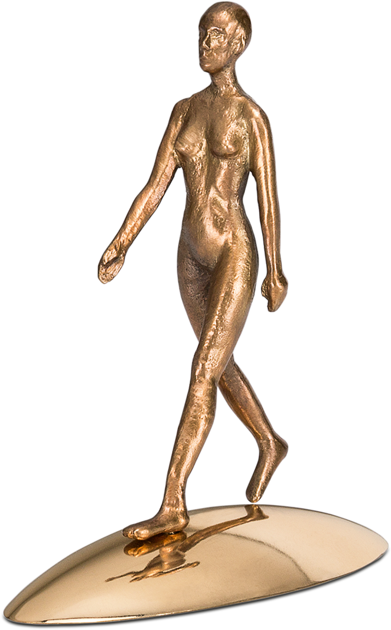 Bronzefigur Reflection of being (her) von Michal Trpák