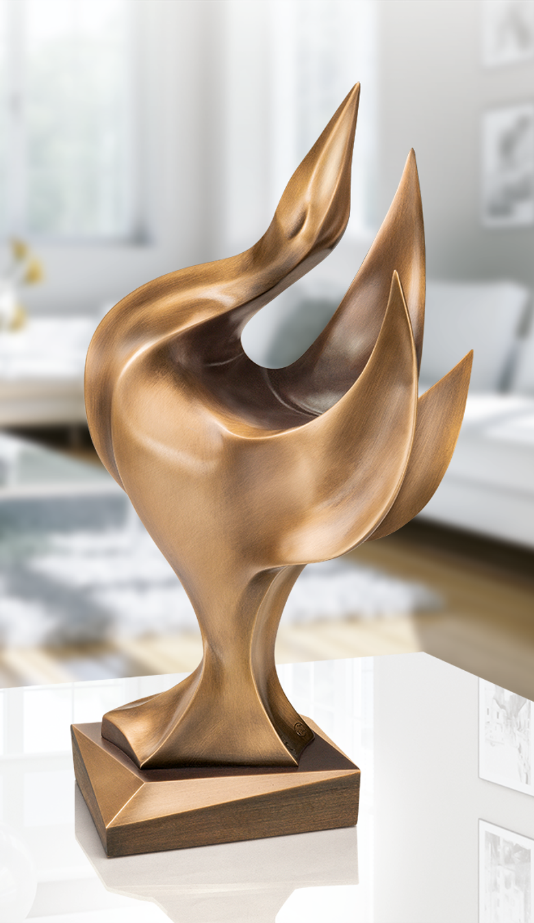 Bronzefigur »Godimento della vita« von Robert Simon