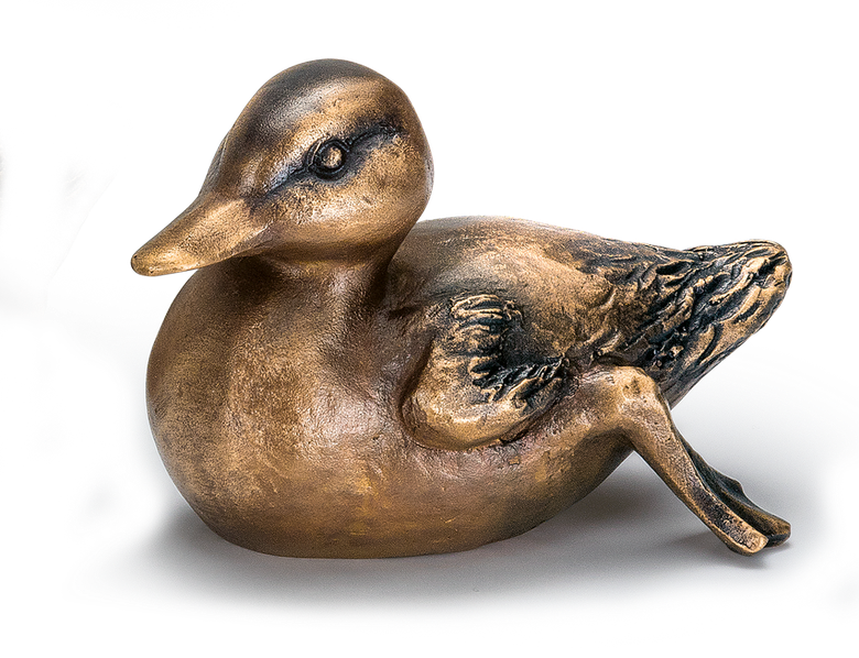 Bronzeskulptur Küken