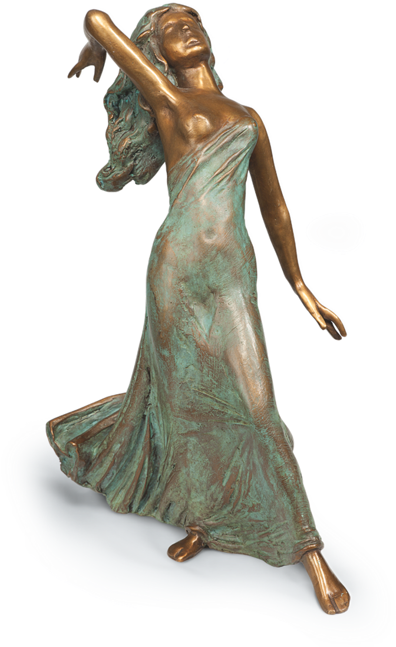 Bronzefigur Schleiertänzerin von Erwin A. Schinzel