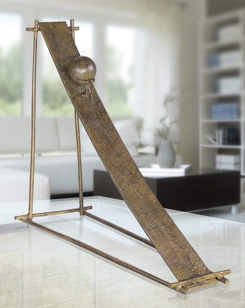 Bronzefigur Toboggan von Michel Favre