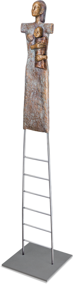 Bronzefigur »Motherhood« von Silvia Seitz