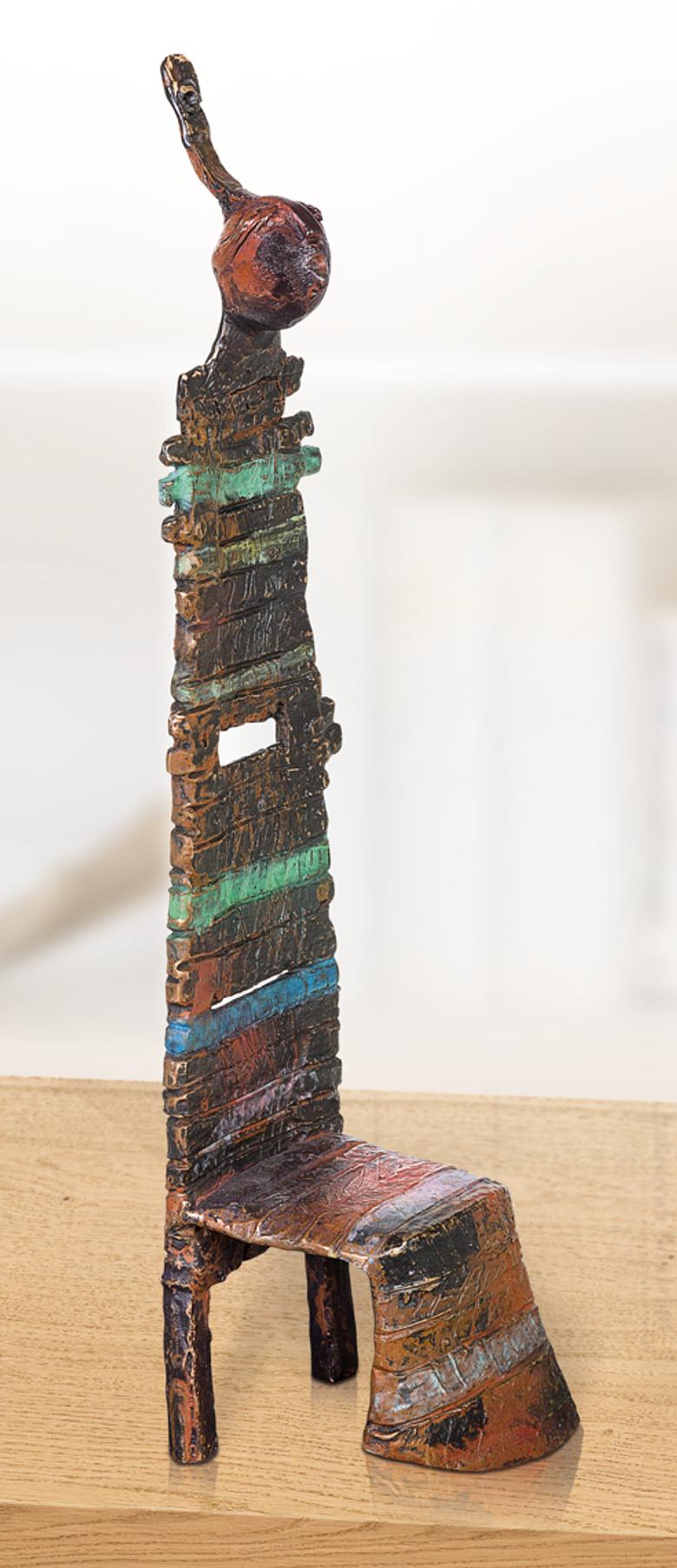 Bronzefigur Chaise magique III von Bettina  Scholl-Sabbatini