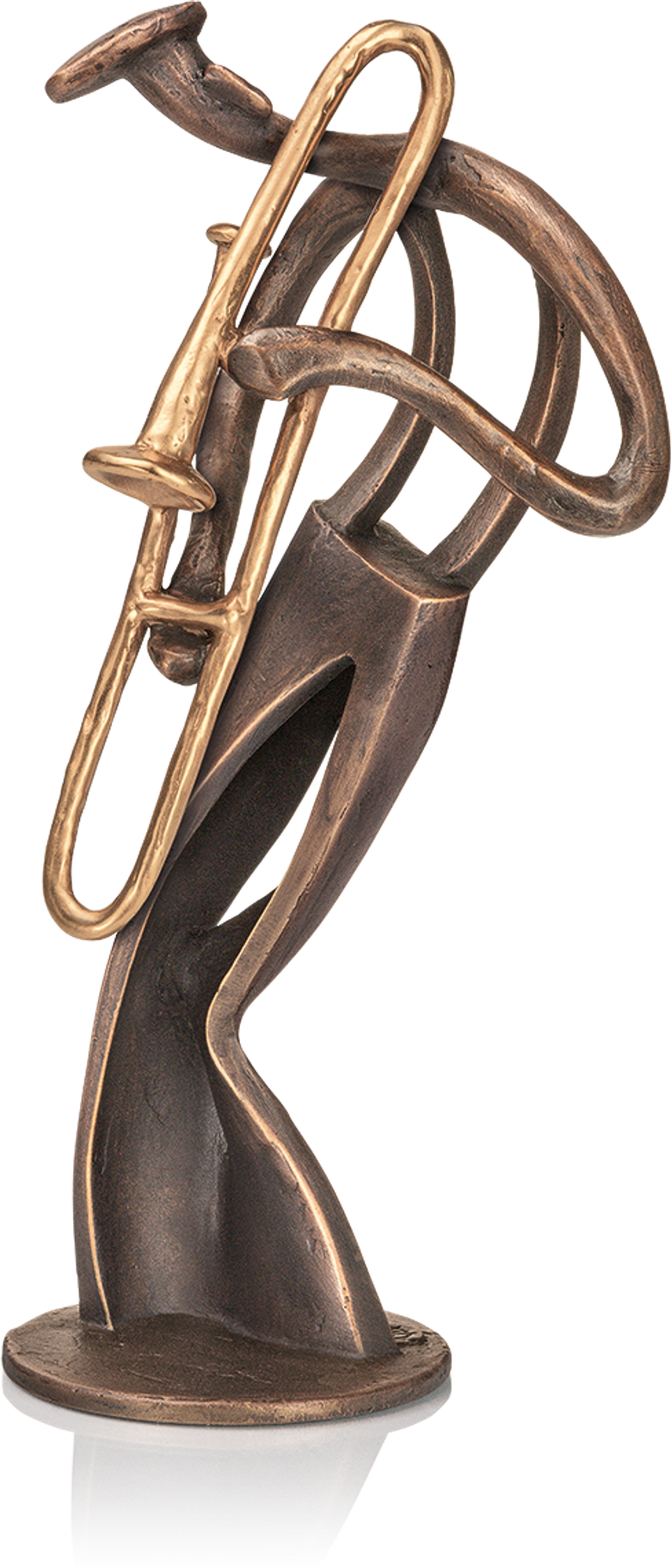 Bronzefigur »Posaunenspieler« von Kurtfritz Handel