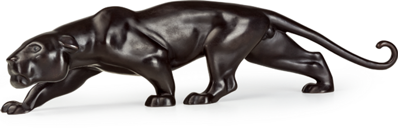 Bronzefigur Panther, klein von Atelier Strassacker