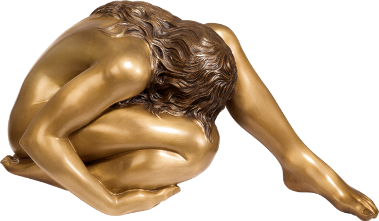 Bronzefigur Donna che si guarda von Bruno Bruni
