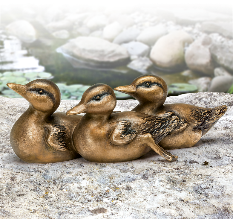 Bronzeskulptur Kükengruppe