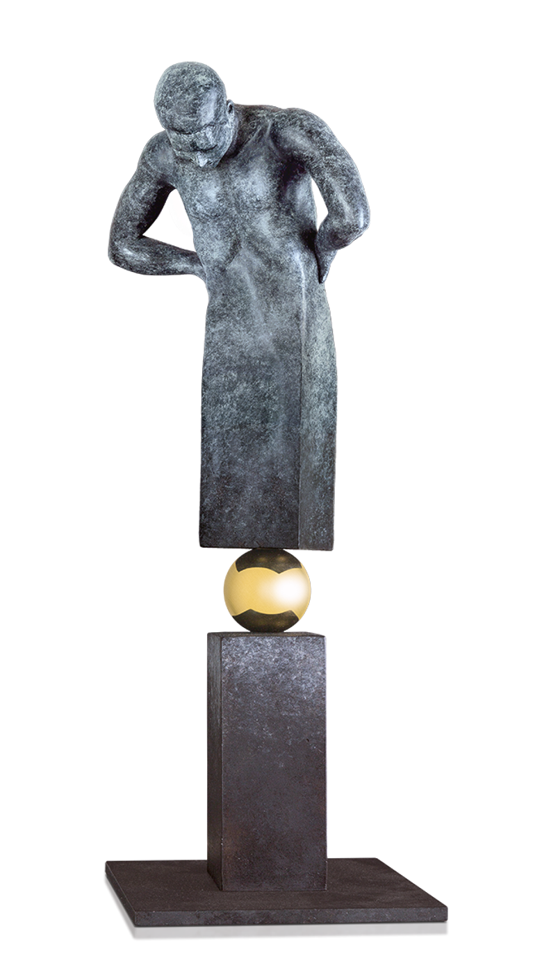 Bronzefigur That is the question von Annie Jungers