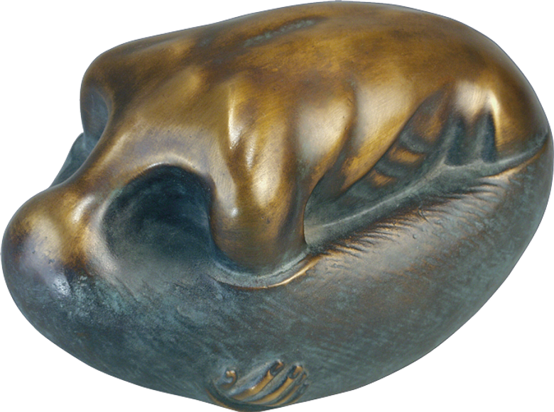 Bronzefigur Neuer Mensch von Jörg Bollin