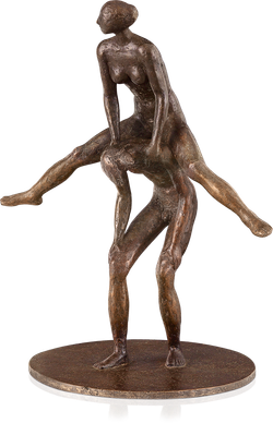 Bronzefigur Süße Last von Hans Neuwirth