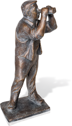 Bronzefigur Blick in die Zukunft von Friedhelm Zilly