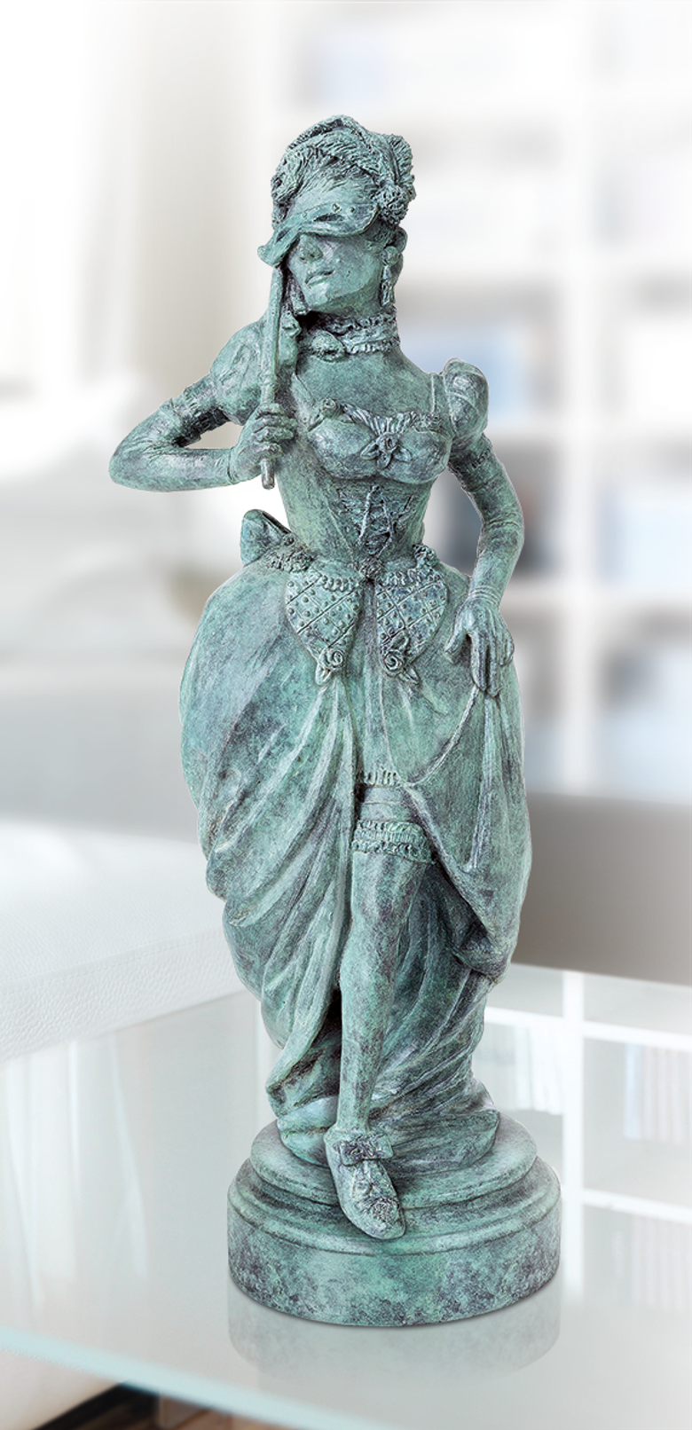 Bronzefigur Koketterie von Thomas Schöne