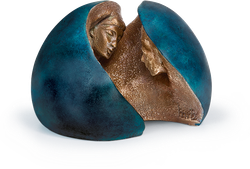 Bronzefigur Zwei in Einem von Maria-Luise Bodirsky