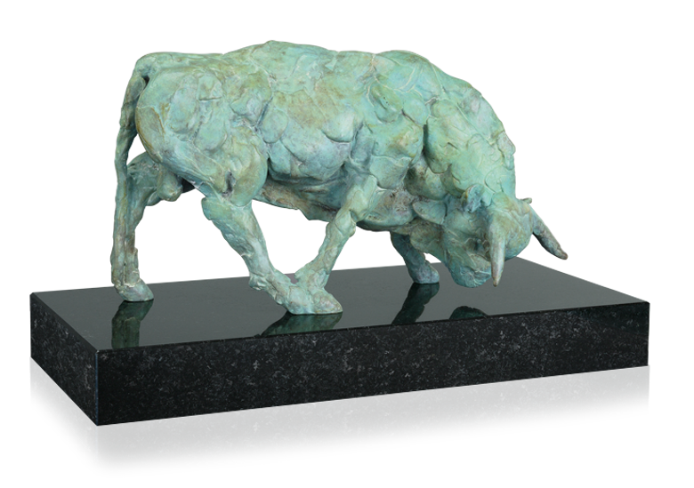 Bronzefigur Sonnen säen von Martin Pottgiesser