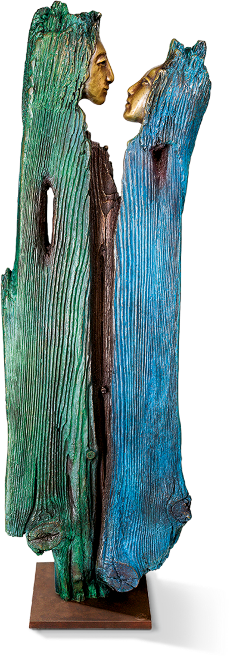 Bronzefigur Du und ich von Maria-Luise Bodirsky