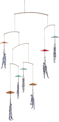 Bronzefigur Unsicherer Flug von Michal Trpák