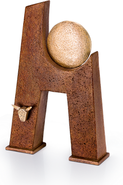 Bronzefigur Sonnentor von Heinz Rupp