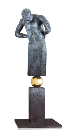 Bronzefigur That is the question von Annie Jungers