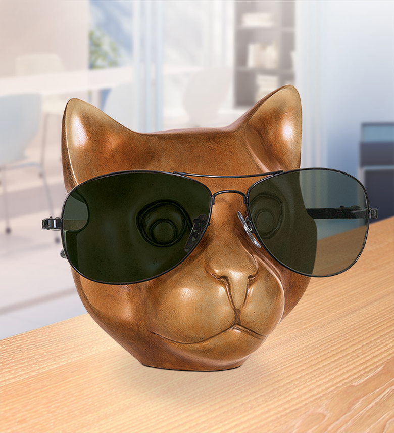 Bronzefigur Katze von Jagna Weber