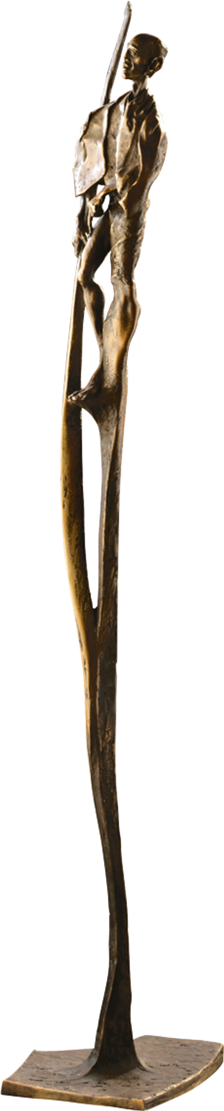 Bronzefigur Massai-Krieger von Woytek