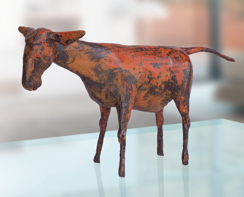 Bronzefigur Esel von Hermann Schwahn