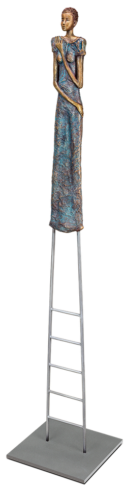 Bronzefigur »La Timide« von Silvia Seitz